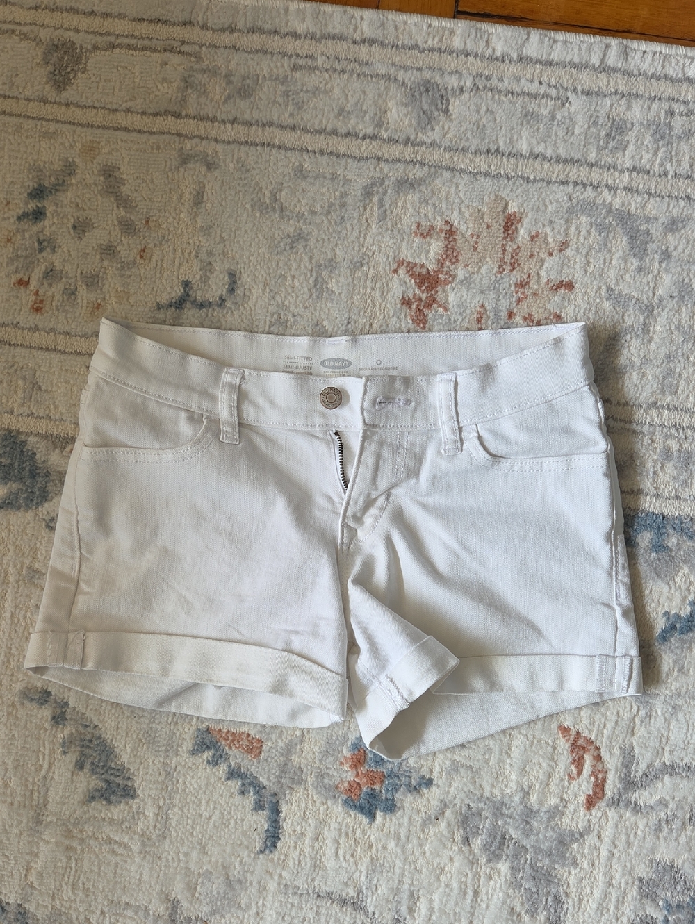 White Denim Shorts